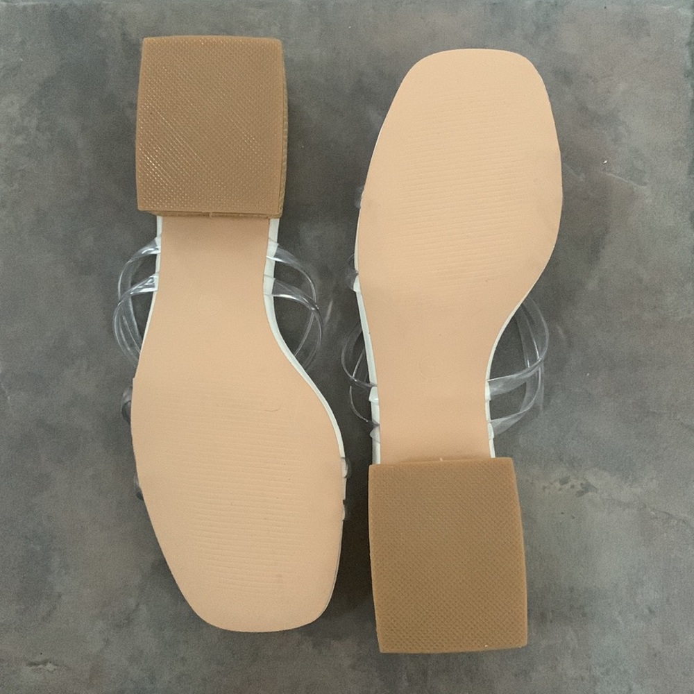 Women’s Low Block Heeled Sandals - Picture 2 of 4